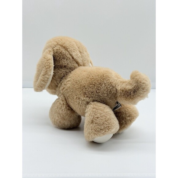 Vintage Baby Gund Plush Dogfeat 1983 Tan Stuffed Animal Dog Spot Puppy Rattle 7” - Picture 8 of 11